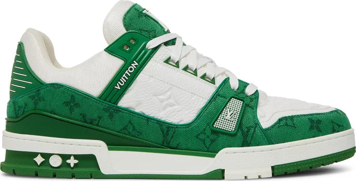 Louis Vuitton Trainer 'Green Monogram Denim'