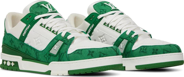 Louis Vuitton Trainer 'Green Monogram Denim'