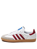 Adidas Samba Cloud White Collegiate Burgundy Gum