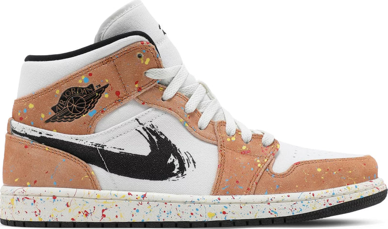 Air Jordan 1 Mid SE 'Brushstroke Paint Splatter'