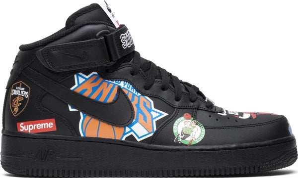 Supreme x NBA x Air Force 1 Mid 07 'Black'