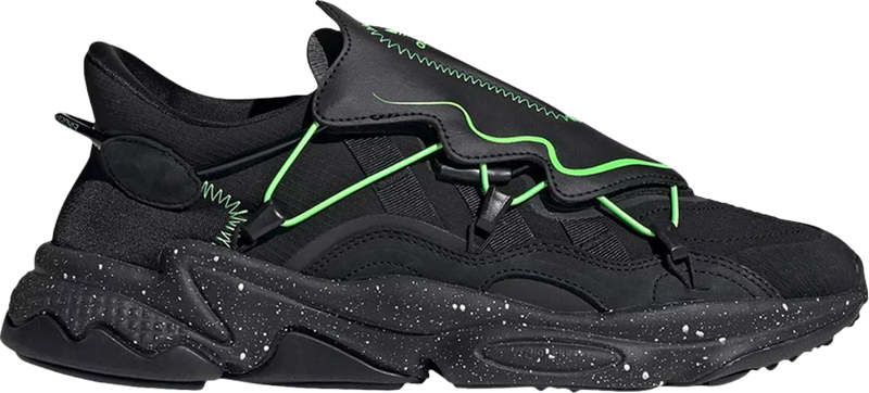 Adidas  Ozweego 'Black Solar Green'