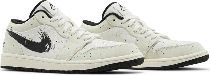 Air Jordan 1 Low 'Brushstroke Swoosh - Paint Splatter'