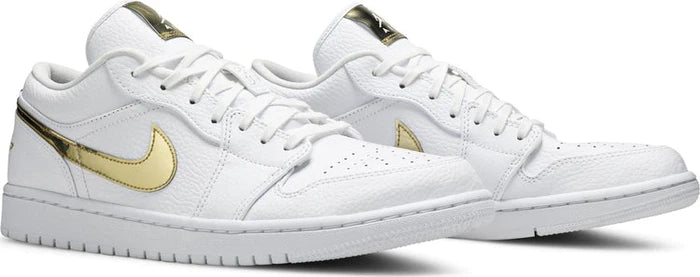Air Jordan 1 Retro Low 'White Metallic Gold'