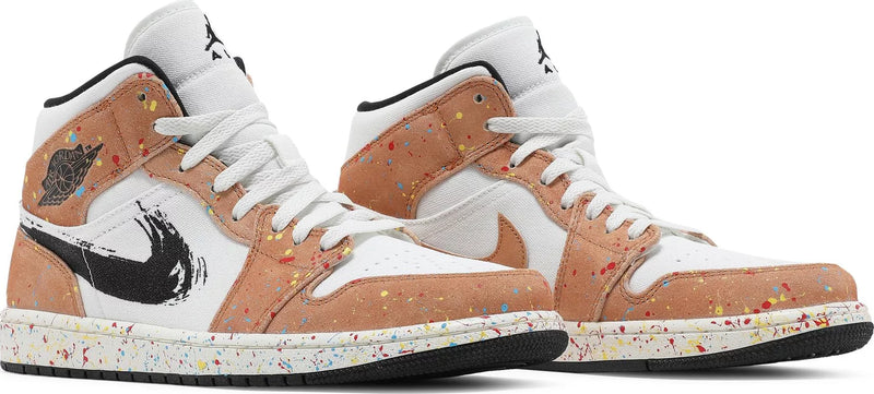 Air Jordan 1 Mid SE 'Brushstroke Paint Splatter'