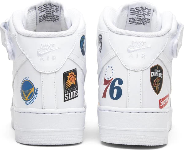 Supreme x NBA x Air Force Mid 07 'White'