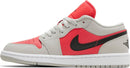 Air Jordan 1 Low 'Light Iron Ore Siren Red'